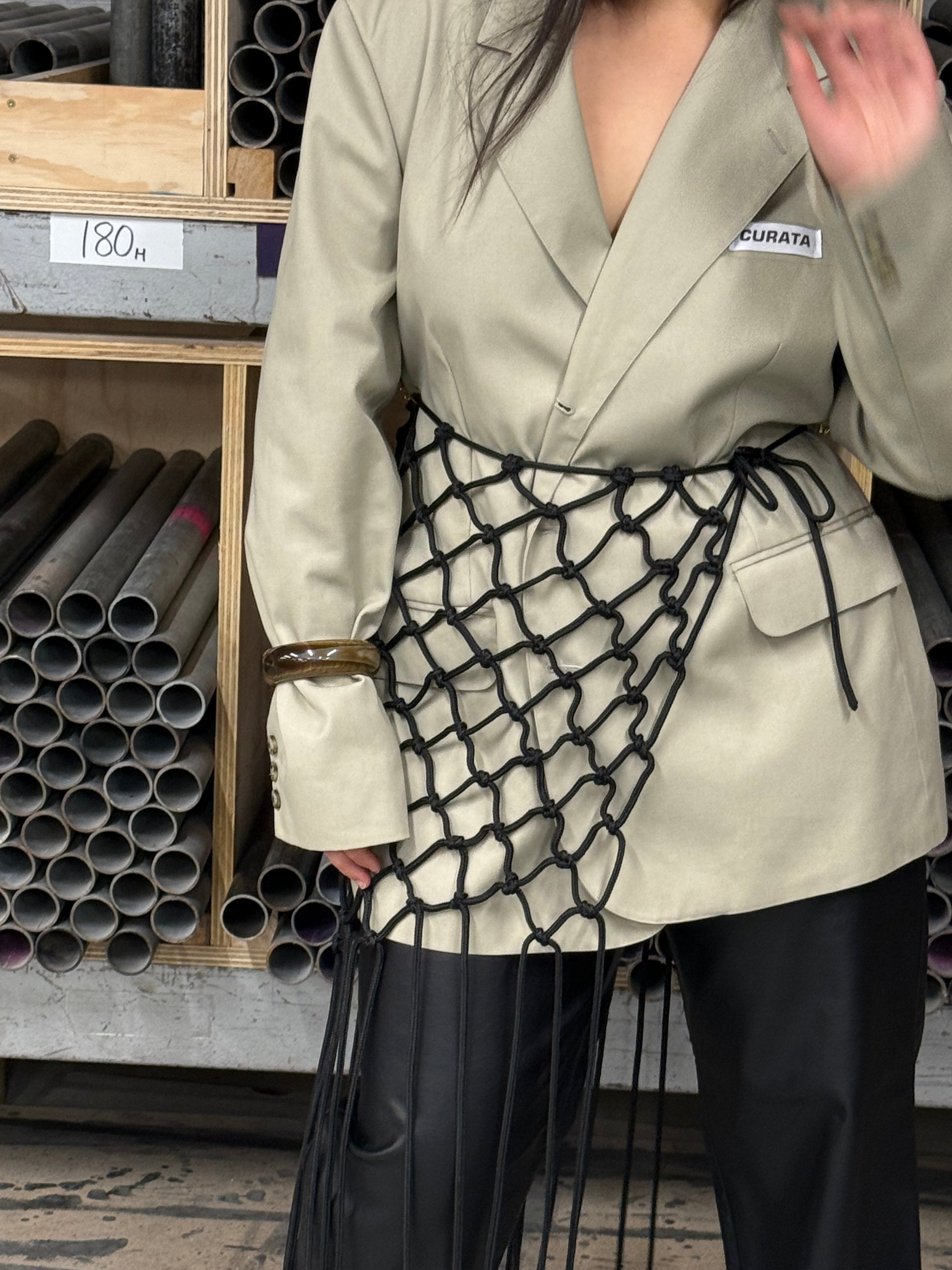 Macrame Blazer [black]