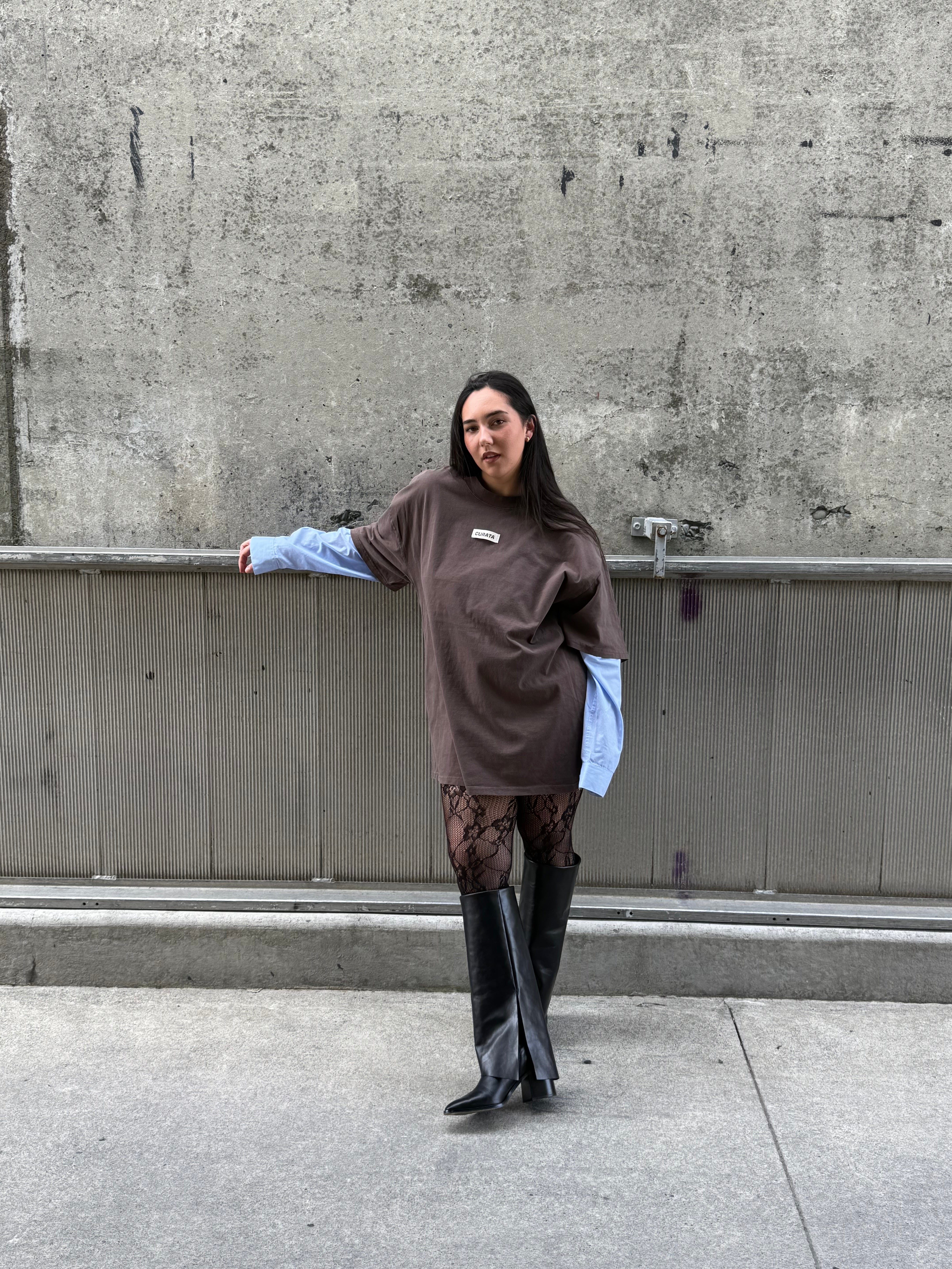 Over It Tee - Brown